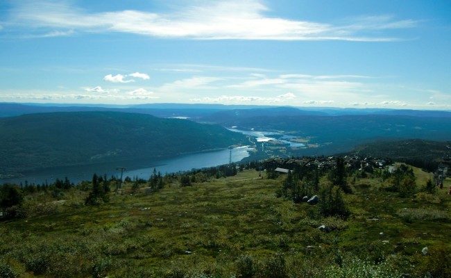 Norefjell – utsikt 2 seter mot bygda sommer